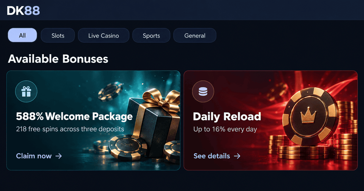 DK88 welcome pack offers